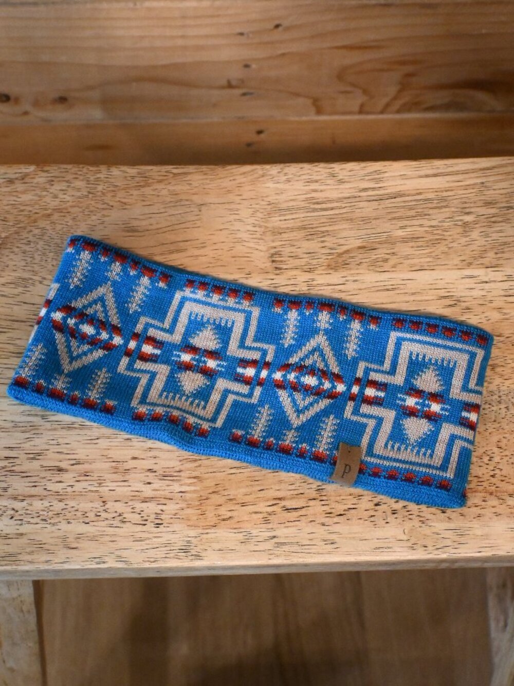 Pendleton Harding Aztec Pattern Merino Wool Headband with Fleece Lining